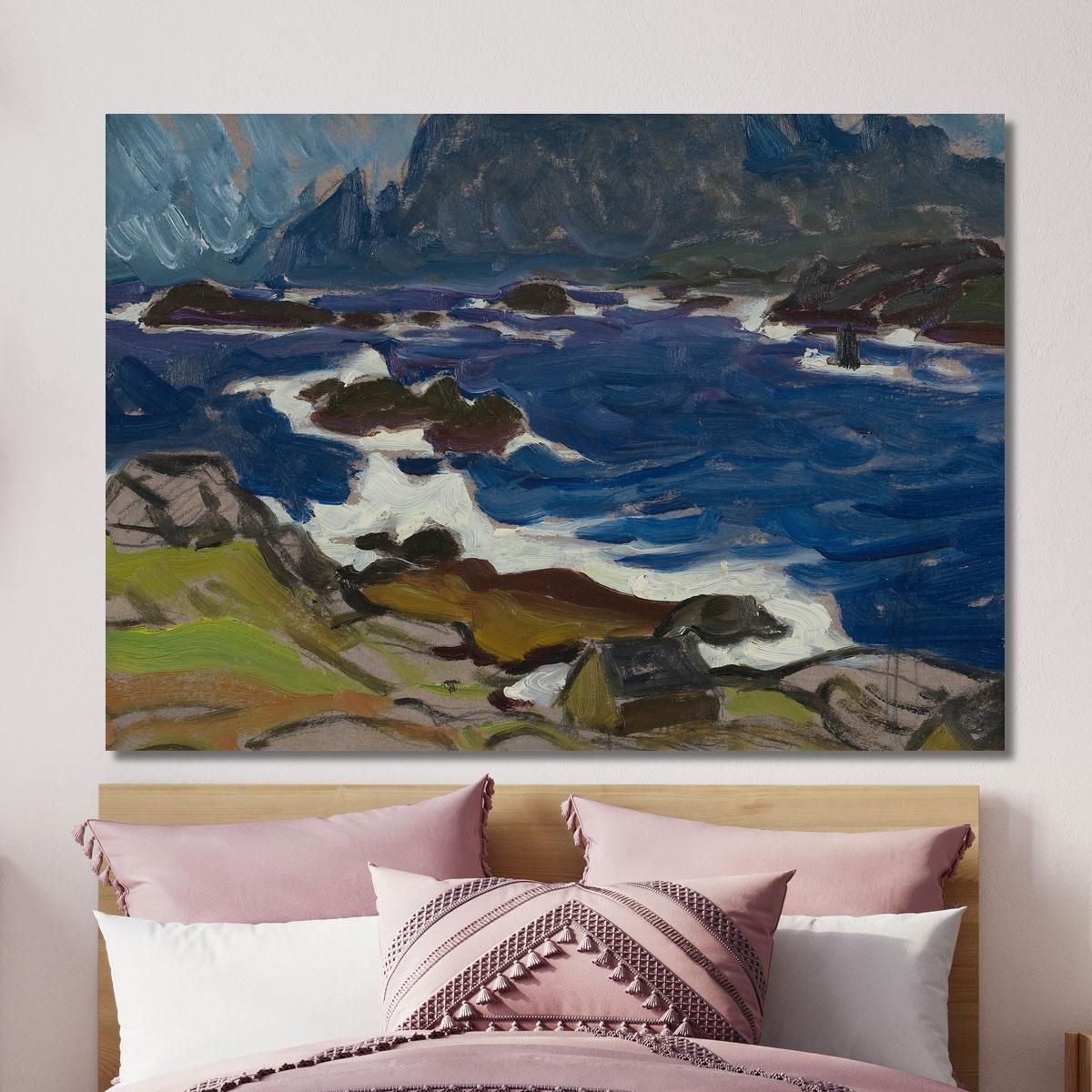 Study During A Storm. From Lofoten Anna Boberg abb35 canvas print 