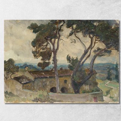 Study From Spoleto Italy Anna Boberg abb38 canvas print 
