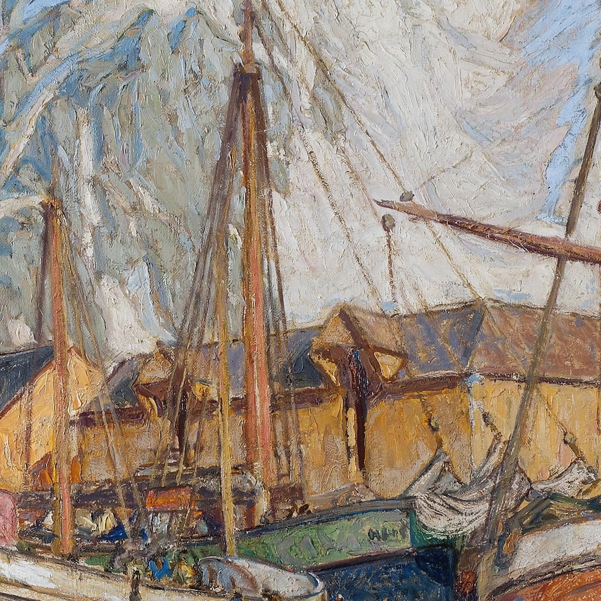 The Harbor At Svolvaer Lofoten Anna Boberg abb46 canvas print