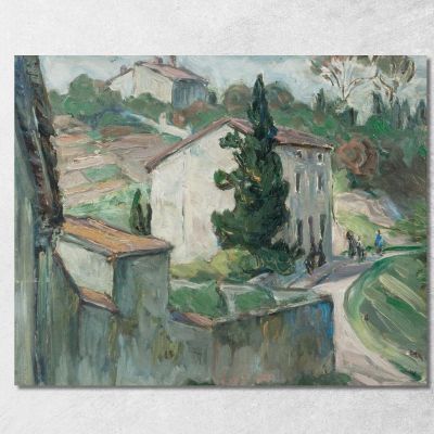 The Red Roofs. Study From The South Of France Anna Boberg abb47 canvas print