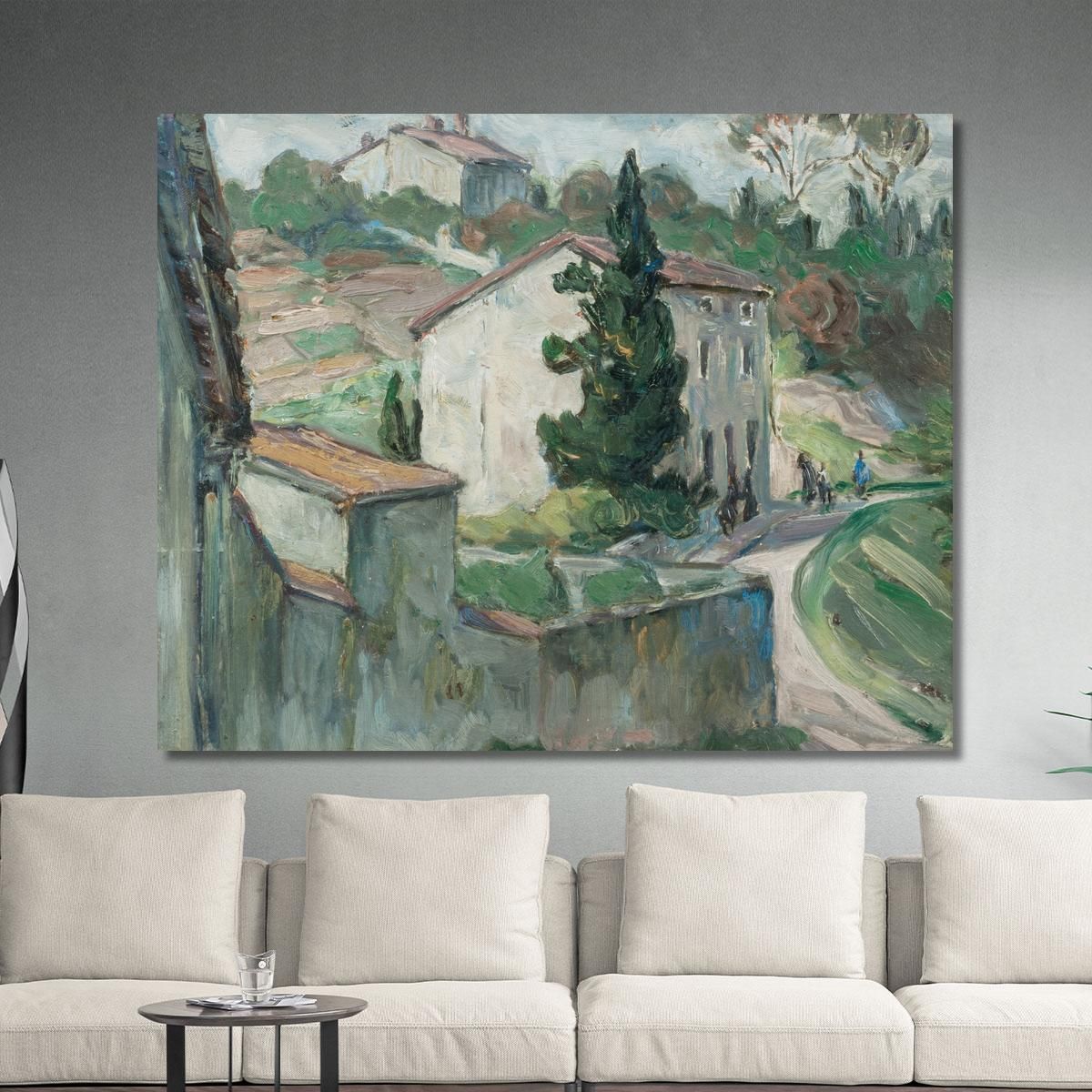 The Red Roofs. Study From The South Of France Anna Boberg abb47 canvas print