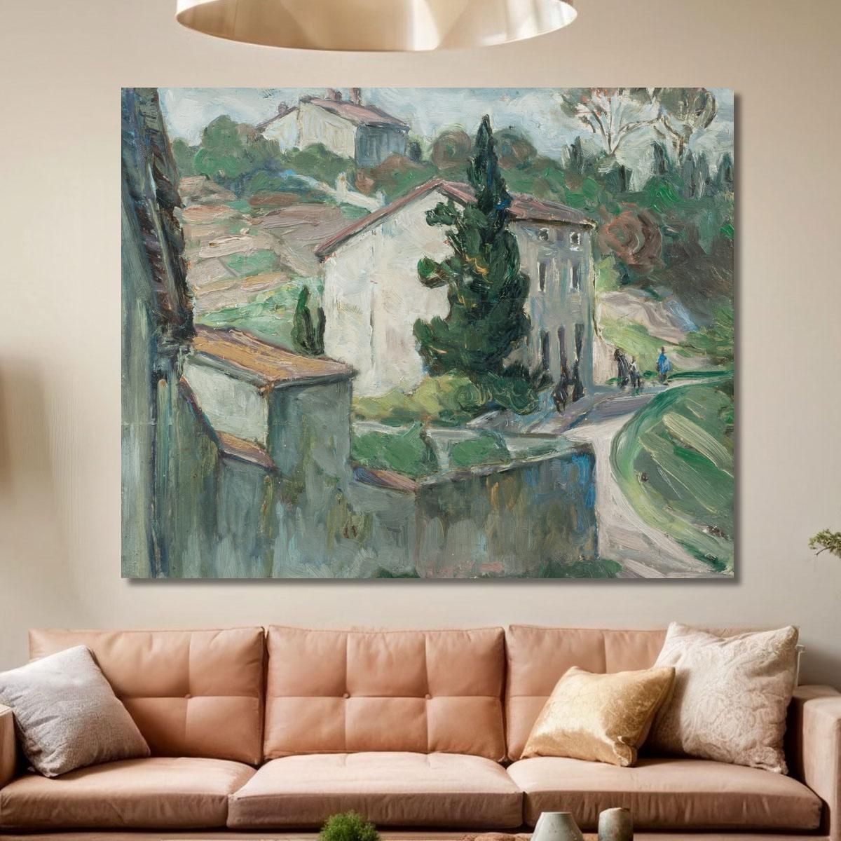 The Red Roofs. Study From The South Of France Anna Boberg abb47 canvas print