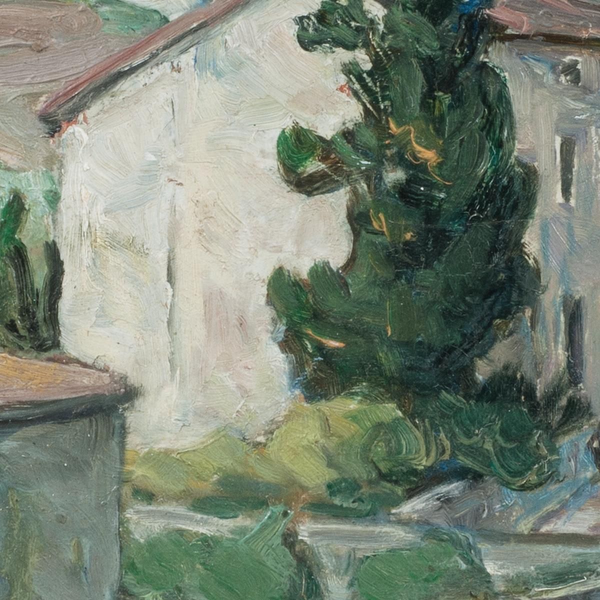The Red Roofs. Study From The South Of France Anna Boberg abb47 canvas print