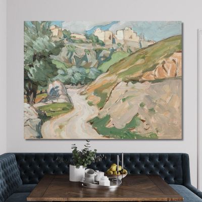 The Road To Jerusalem. Study Anna Boberg abb48 canvas print  The Road To Jerusalem. Study Anna Boberg abb48 canvas print