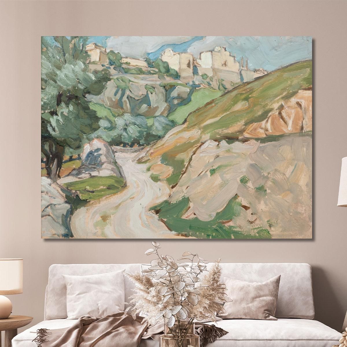 The Road To Jerusalem. Study Anna Boberg abb48 canvas print