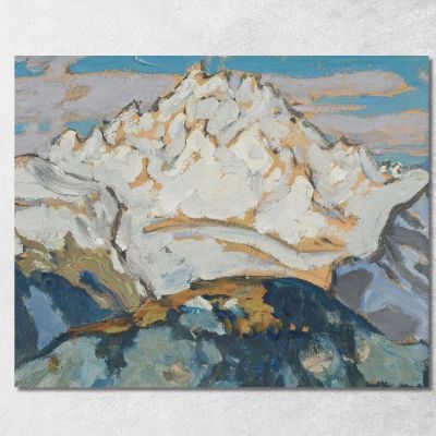 The White Mountain Top. Study From Switzerland Anna Boberg abb50 canvas print