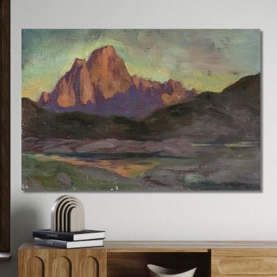 Vaagakallen. Study From Lofoten Anna Boberg, abb51 ภาพพิมพ์บนผ้าใบแคนวาส