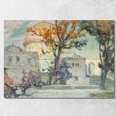 View Of Jerusalen. Study Anna Boberg abb52 canvas print 