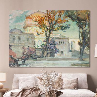 View Of Jerusalen. Study Anna Boberg abb52 canvas print 