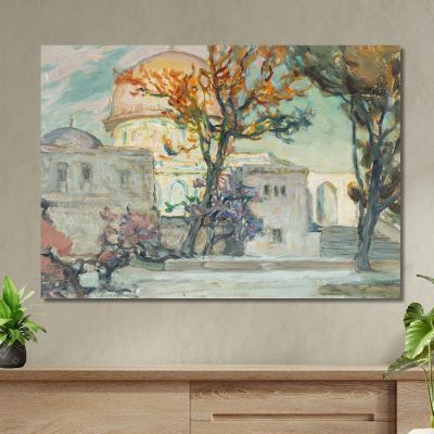 View Of Jerusalen. Study Anna Boberg abb52 canvas print 