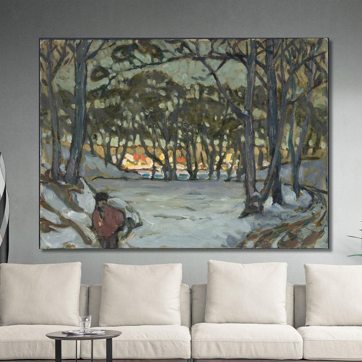 Winter Study From Djurgarden Stockholm Anna Boberg abb53 canvas print 