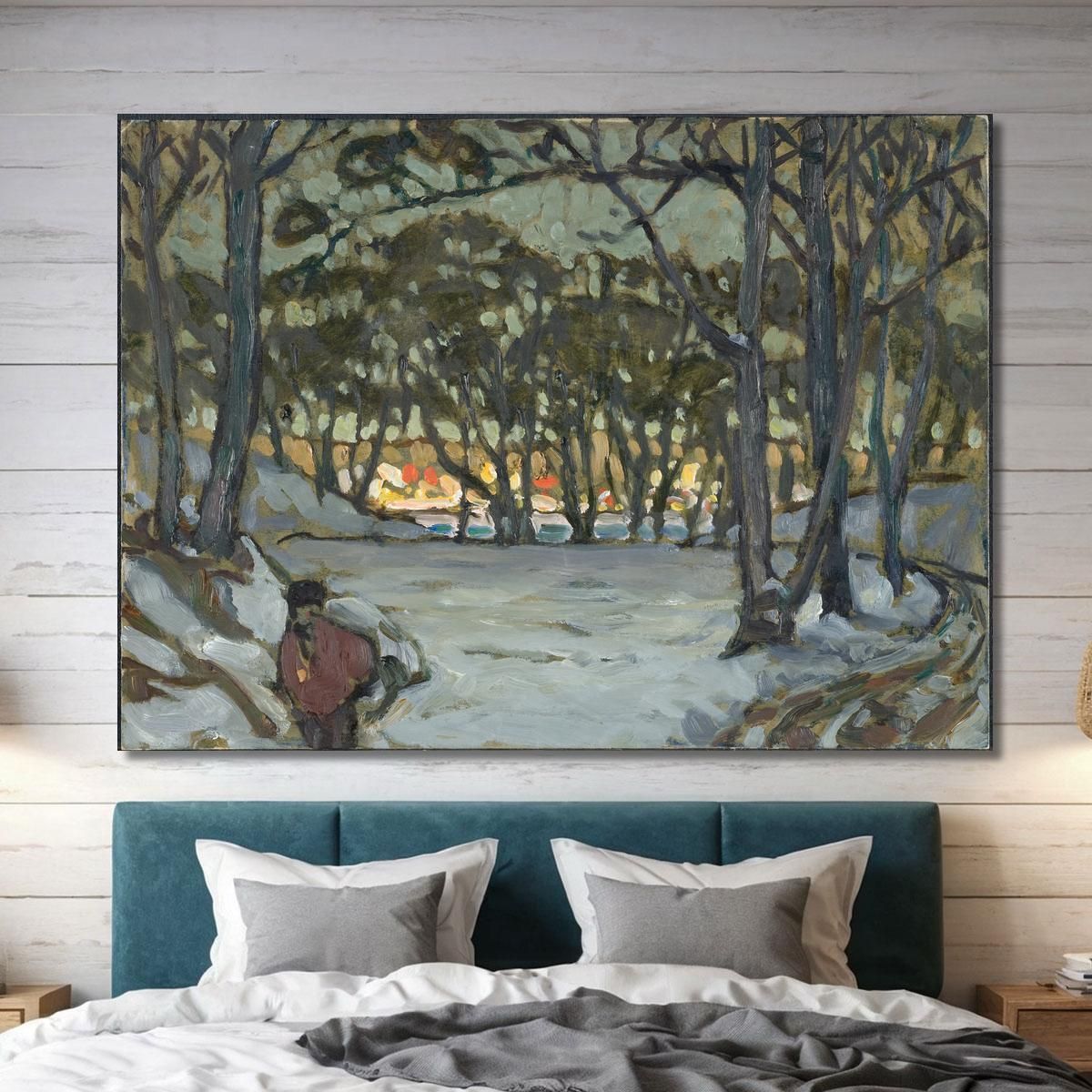Winter Study From Djurgarden Stockholm Anna Boberg abb53 canvas print 