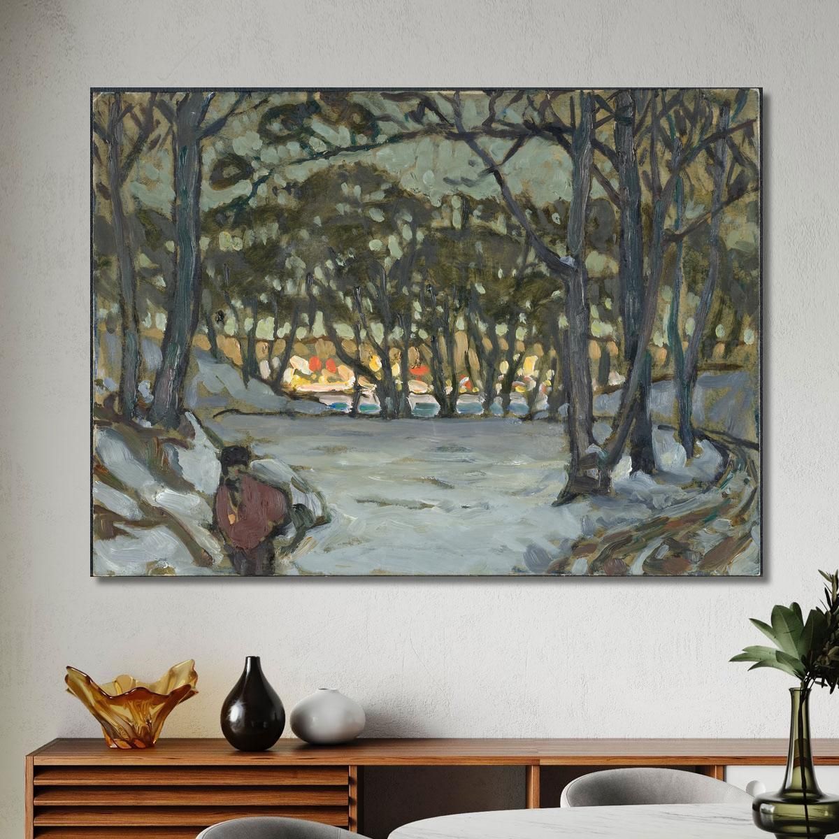 Winter Study From Djurgarden Stockholm Anna Boberg abb53 canvas print 