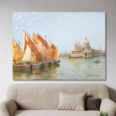 Fishing Boats Venice Antonietta Brandeis abn16 canvas print 