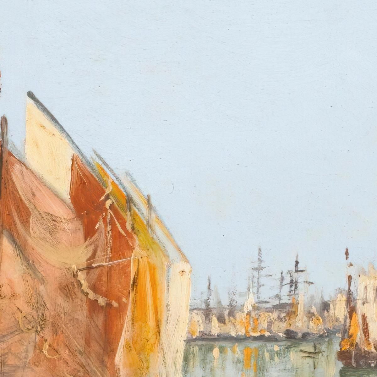 Fishing Boats Venice Antonietta Brandeis abn16 canvas print