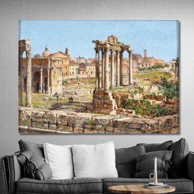 Rome The Roman Forum Rome' Antonietta Brandeis, abn31 ภาพพิมพ์บนผ้าใบแคนวาส