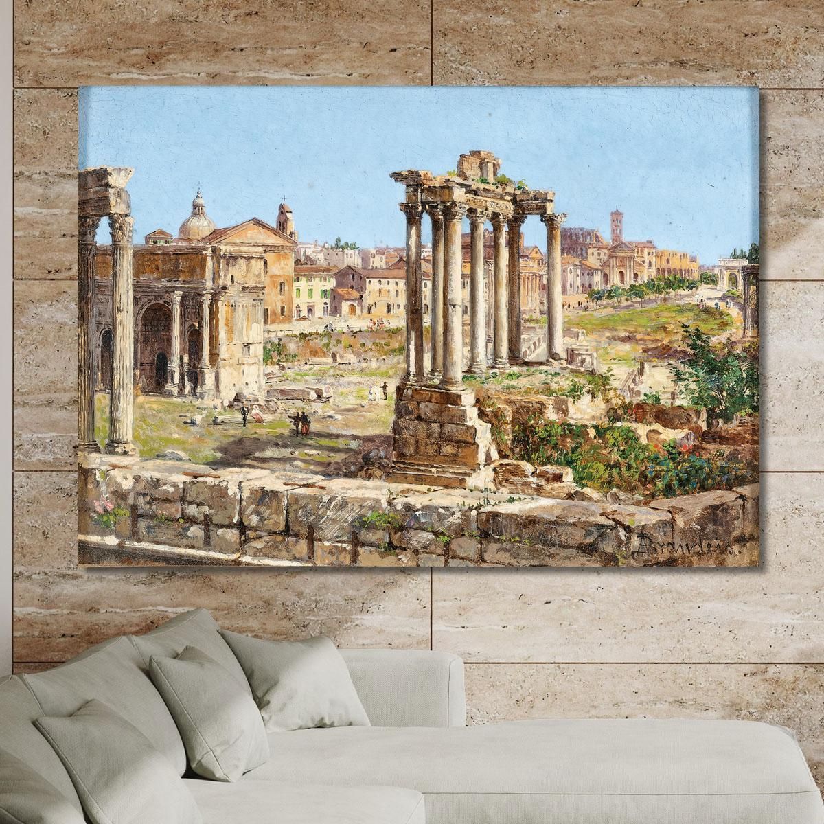 Rome The Roman Forum Rome' Antonietta Brandeis abn31 canvas print 