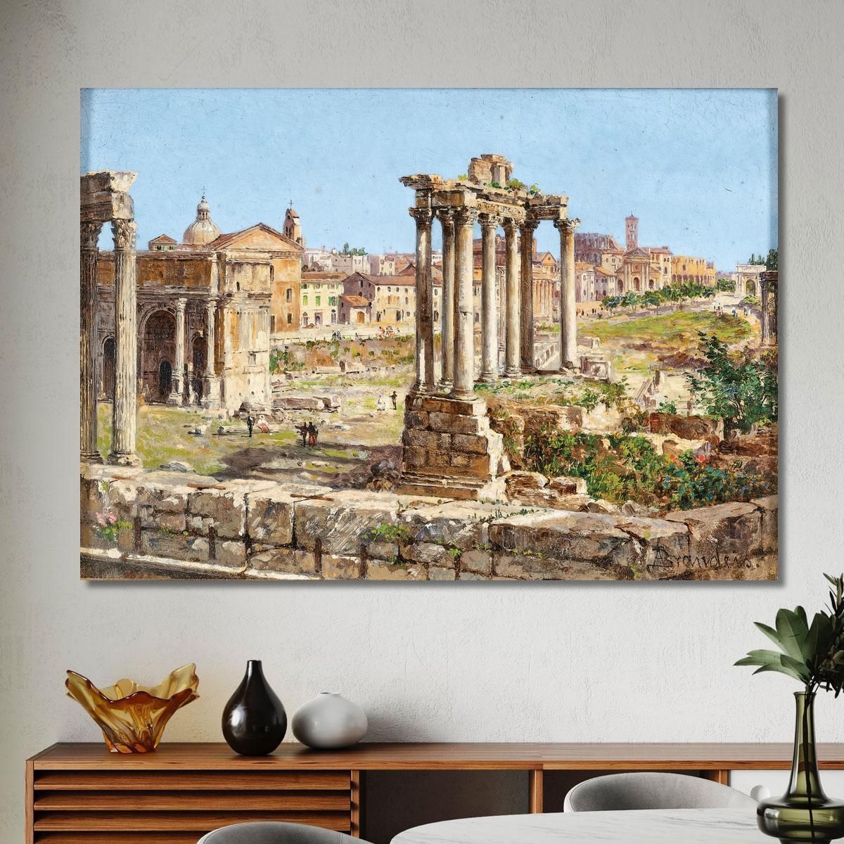 Rome The Roman Forum Rome' Antonietta Brandeis abn31 canvas print 