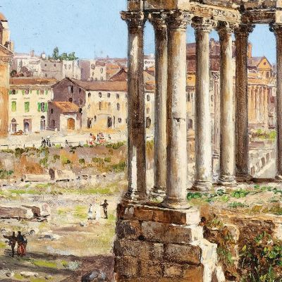 Rome The Roman Forum Rome' Antonietta Brandeis abn31 canvas print