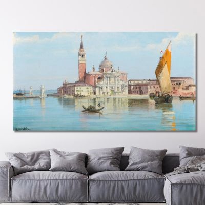 Santa Maria Della Salute Venice Antonietta Brandeis, abn34 ภาพพิมพ์บนผ้าใบแคนวาส