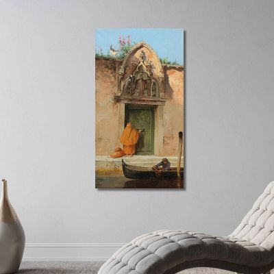 Venice At The Gate Of The Arch Of The Abbey Of Mercy Antonietta Brandeis abn50 canvas print 