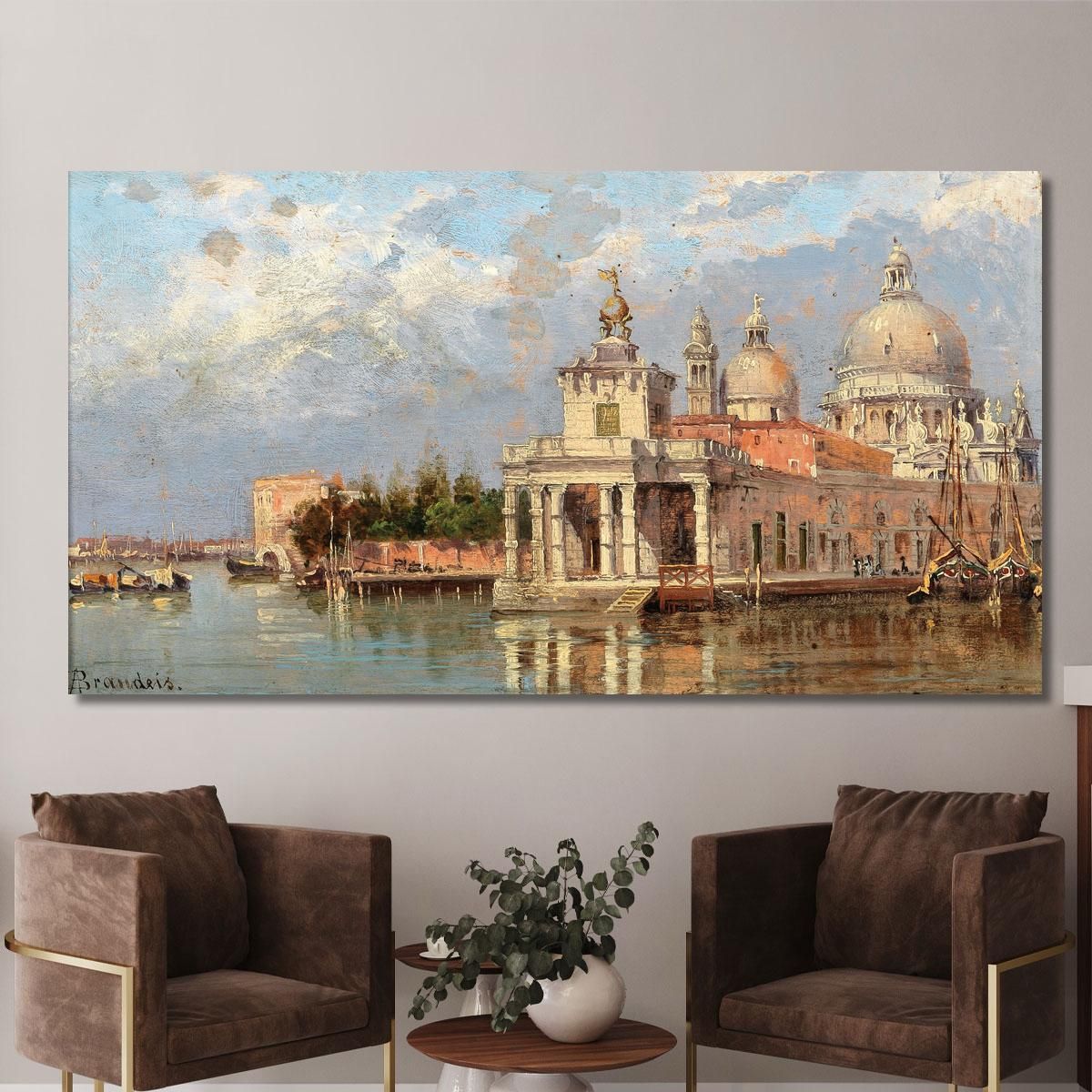 Venice Santa Maria Della Salute With Old Customs House Antonietta Brandeis abn57 canvas print 