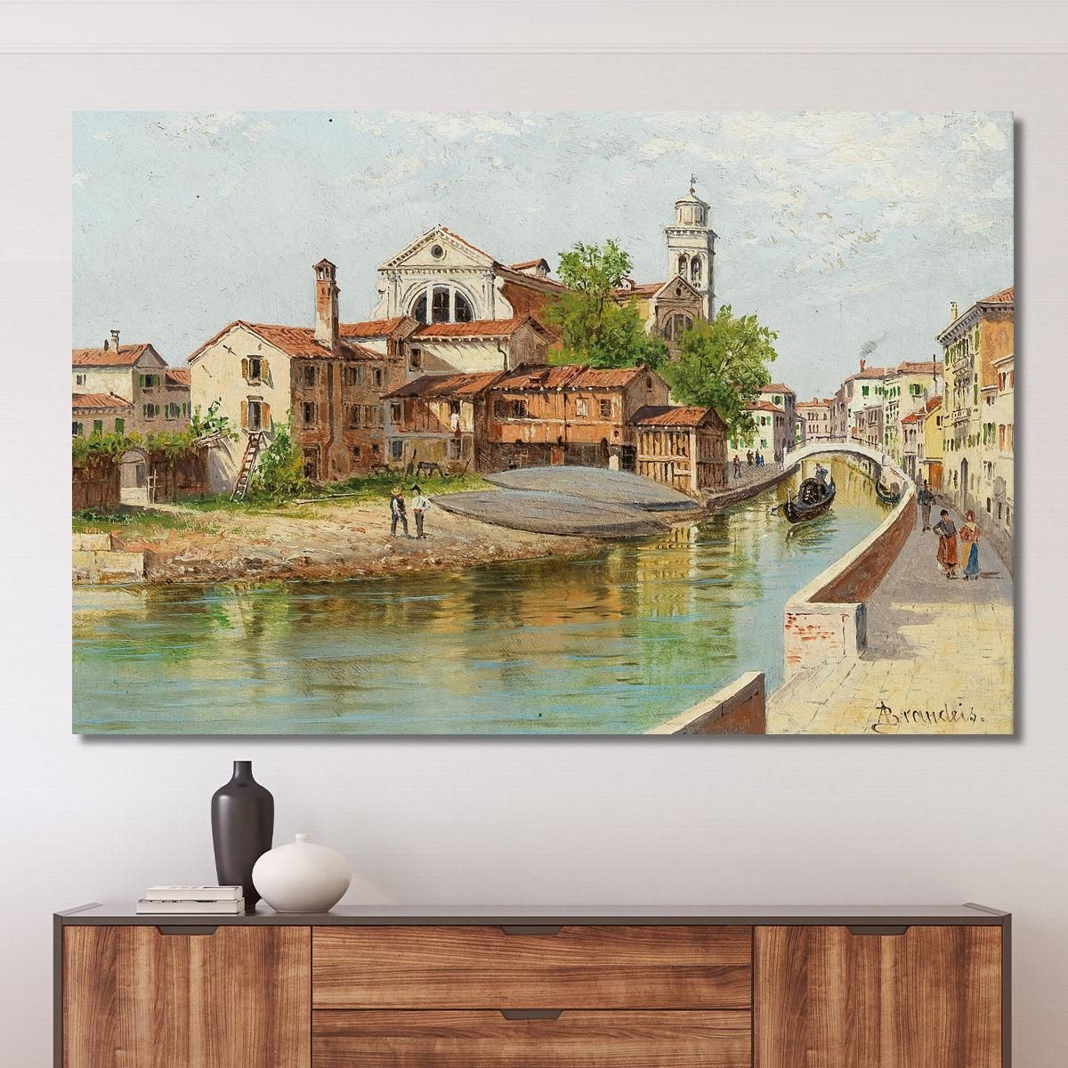 Saint Trovaso Venice' Antonietta Brandeis abn62 canvas print 