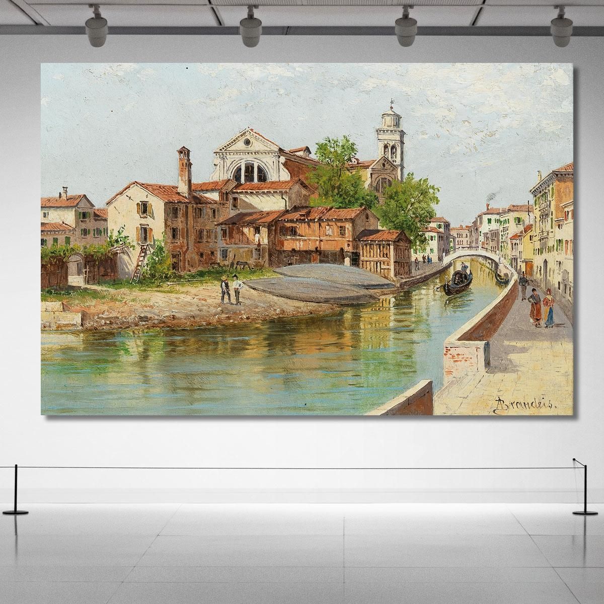Saint Trovaso Venice' Antonietta Brandeis abn62 canvas print 