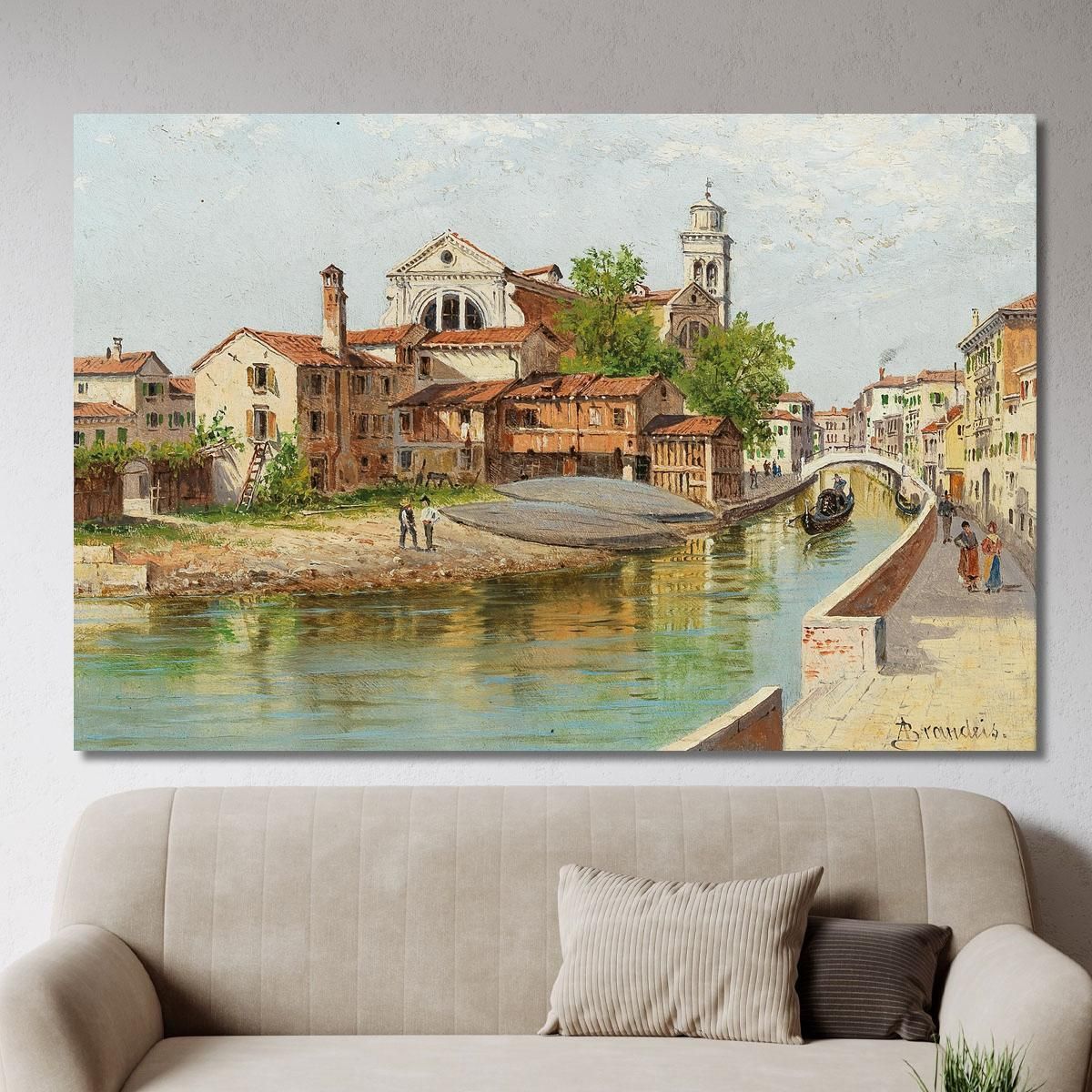 Saint Trovaso Venice' Antonietta Brandeis abn62 canvas print 