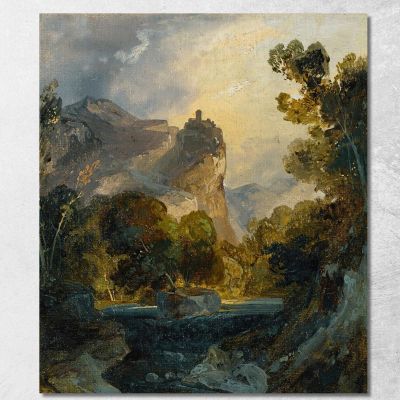 Italian Landscape Carl Blechen cbc9 canvas print 