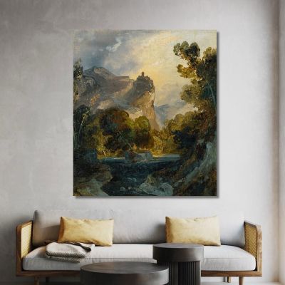 Italian Landscape Carl Blechen cbc9 canvas print 