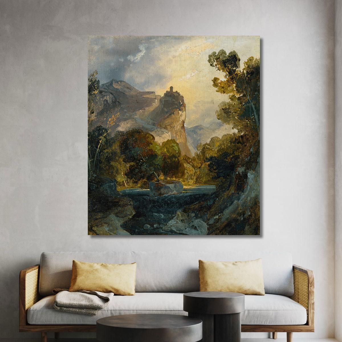 Italian Landscape Carl Blechen cbc9 canvas print 