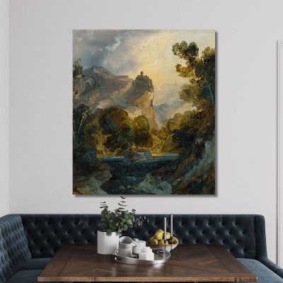 Italian Landscape Carl Blechen cbc9 canvas print 