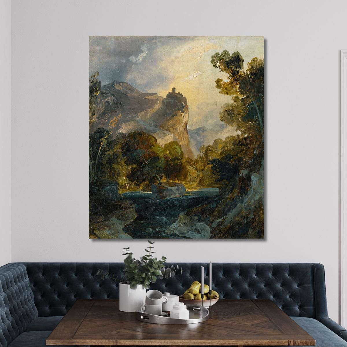 Italian Landscape Carl Blechen cbc9 canvas print 