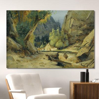 Mill In A Valley Carl Blechen cbc11 canvas print 