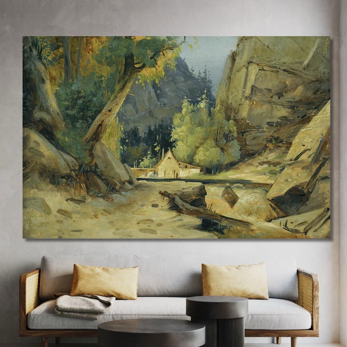 Mill In A Valley Carl Blechen cbc11 canvas print 