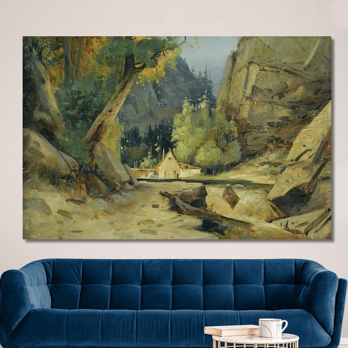 Mill In A Valley Carl Blechen cbc11 canvas print 