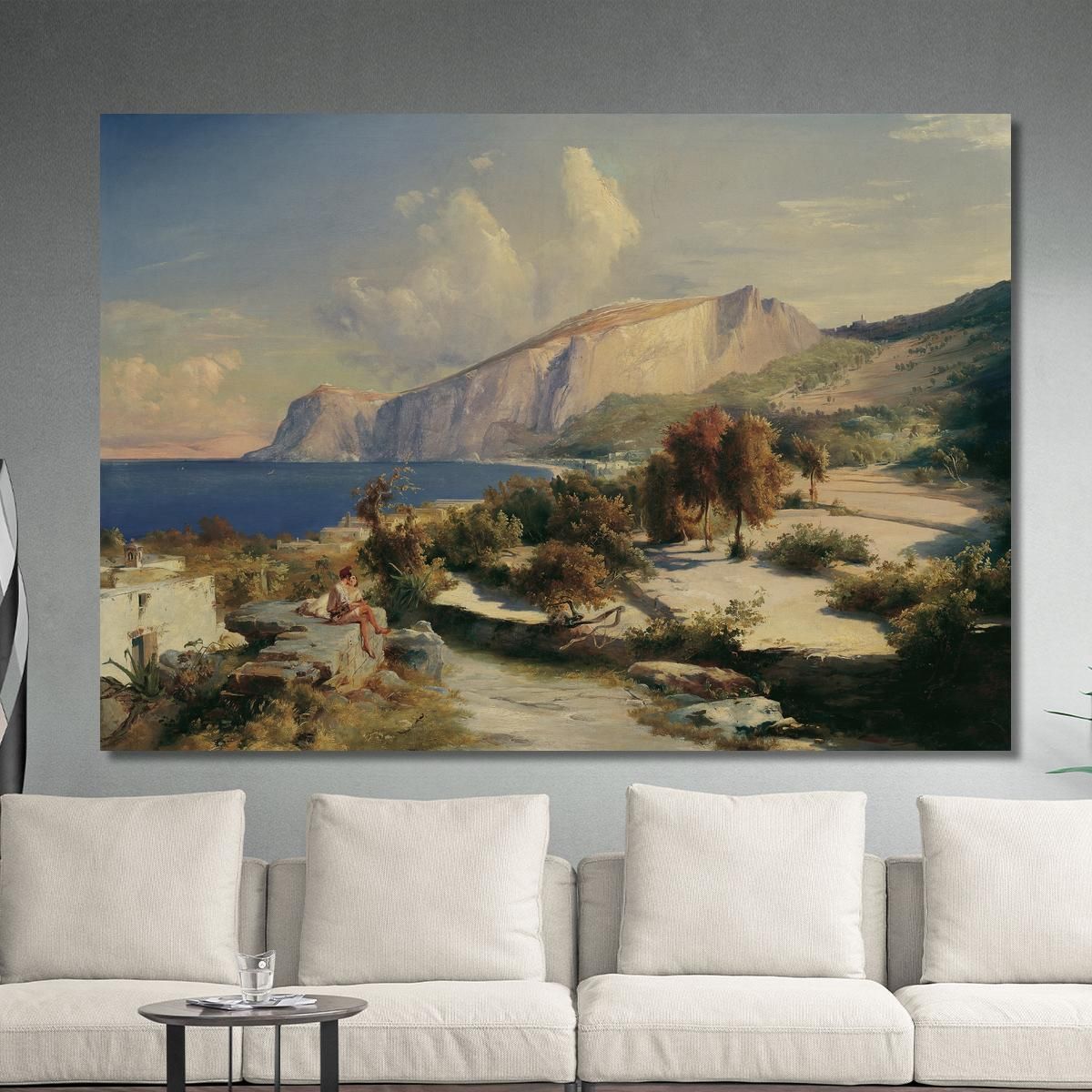 Afternoon On Capri Carl Blechen cbc13 canvas print 
