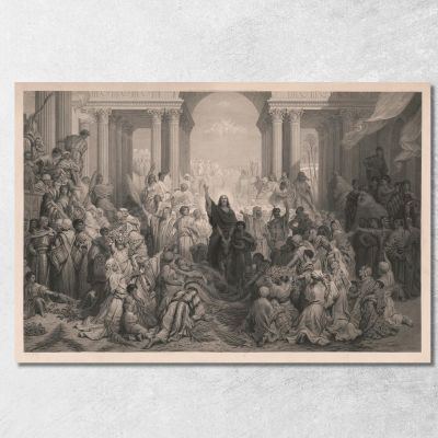 Christ'S Entry Into Jerusalem Doré Gustave gdr13 canvas print 