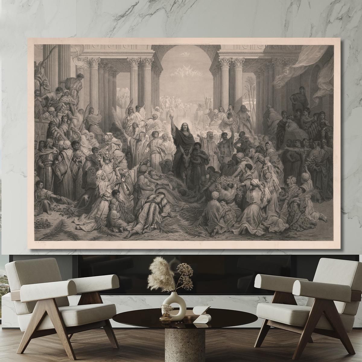 Christ'S Entry Into Jerusalem Doré Gustave gdr13 canvas print 