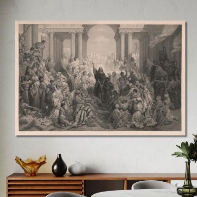 Christ'S Entry Into Jerusalem Doré Gustave gdr13 canvas print 