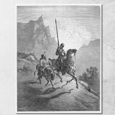 Don Quixote And Sancho Panza Doré Gustave gdr24 canvas print 