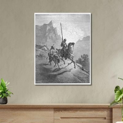 Don Quixote And Sancho Panza Doré Gustave gdr24 canvas print 