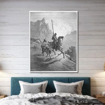 Don Quixote And Sancho Panza Doré Gustave gdr24 canvas print 