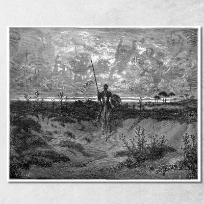 Don Quixote Doré Gustave gdr29 canvas print 