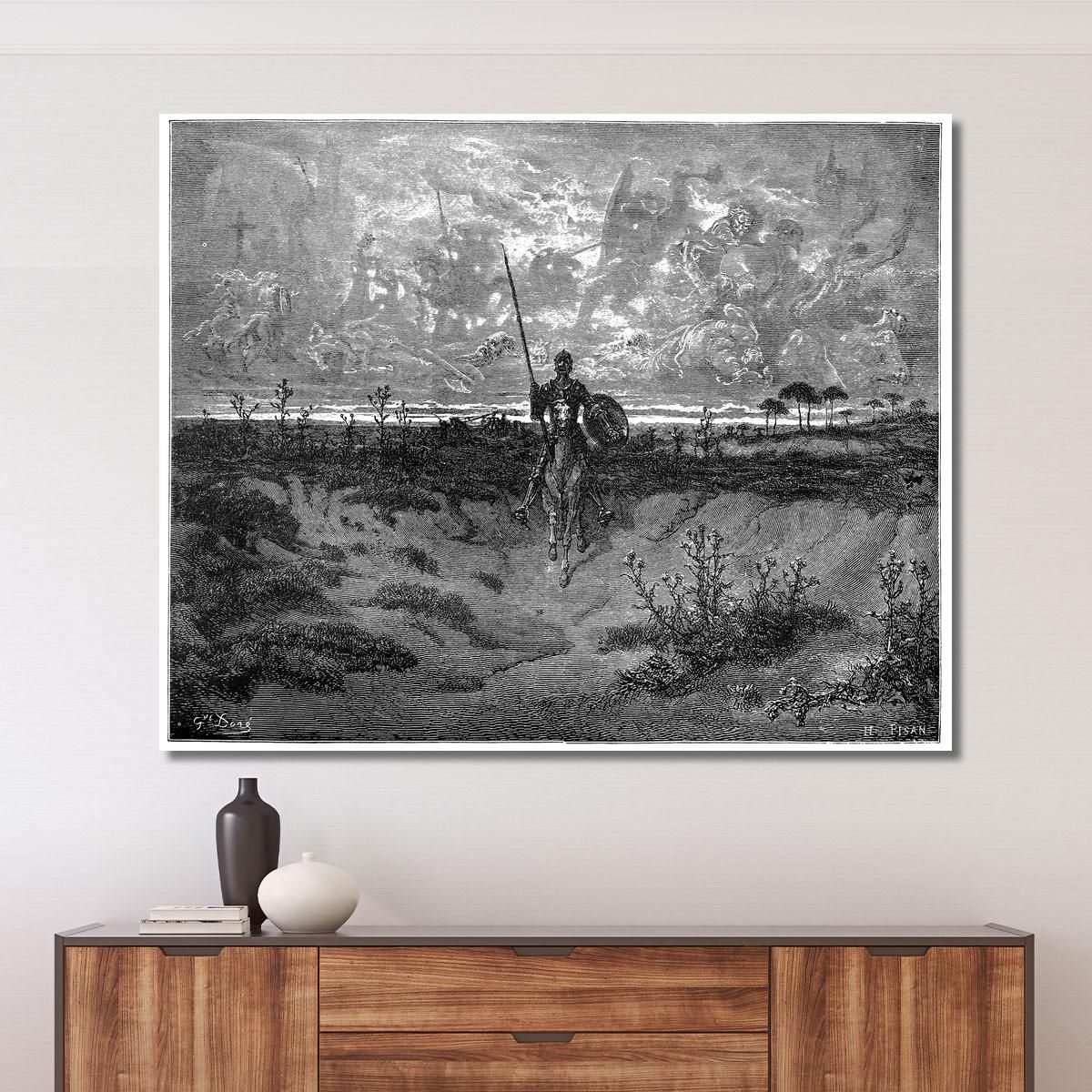 Don Quixote Doré Gustave gdr29 canvas print 