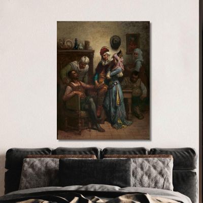 Don Quixote And Sancho Panza Entertained By Basil And Quiteria Doré Gustave gdr30 canvas print 