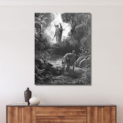 Expulsion Of Adam And Eve From Paradise Doré Gustave gdr33 canvas print 