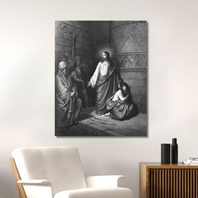 Jesus And The Sinner Doré Gustave gdr37 canvas print 