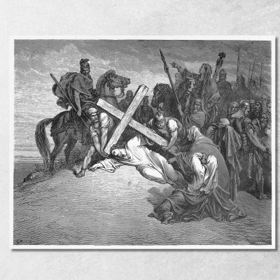 Jesus Arrives At Calvary Doré Gustave gdr38 canvas print 